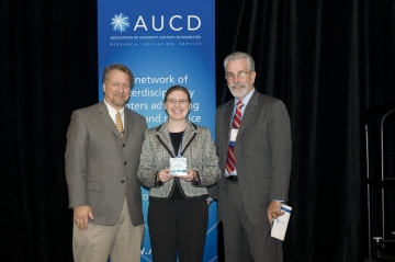 Katie Keiling of the Institute on Disability and Human Development, University of Illinois at Chicago received the 2008 Anne Rudigier Award at the Association of University Centers on Disabilities (AUCD) Annual Meeting and Conference.